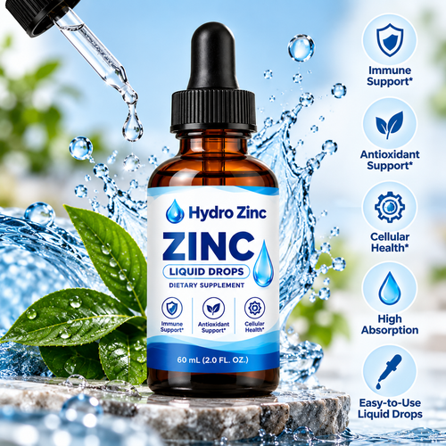Liquid Zinc Drops – Zinc Sulfate Supplement, 60 mL